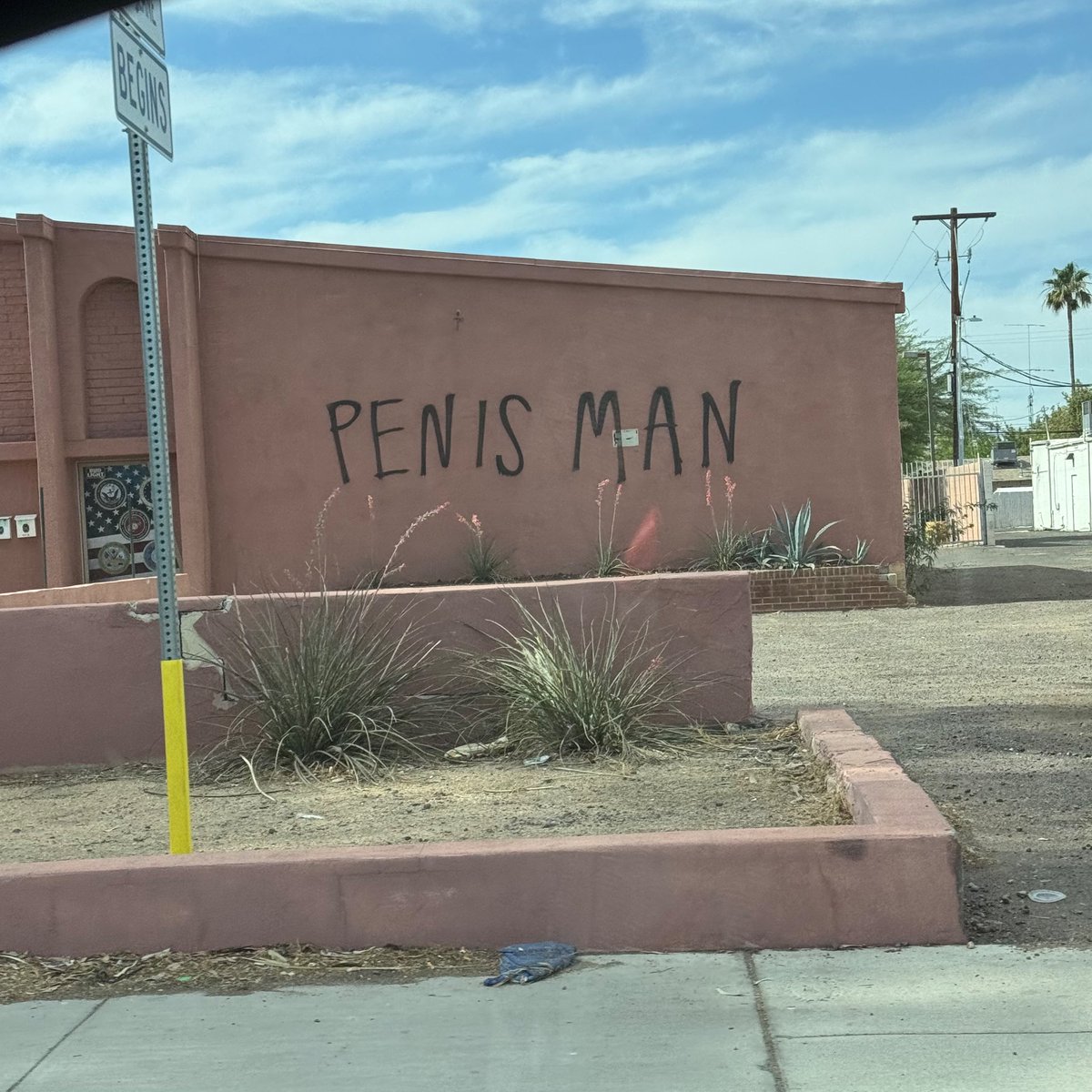 This dude has been rampantly tagging my town lately. I hope he’s never caught. PenisMan4Ever 🙌 🍆