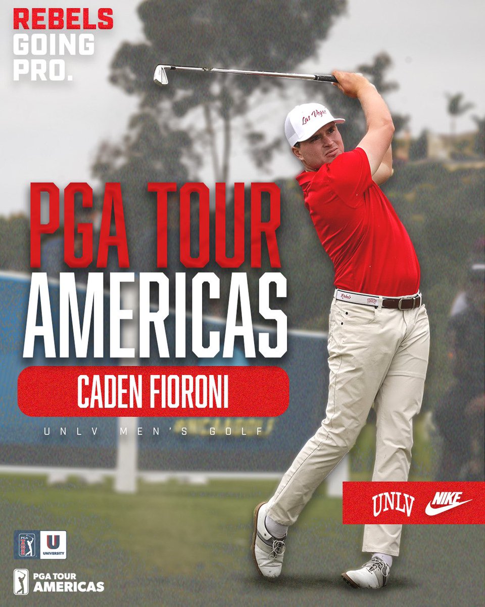 UNLV Men's Golf (@unlvgolf) on Twitter photo Next move βοΈ
Caden has earned exempt status for the remainder of the <a href="/PGATOURAmericas/">PGA TOUR Americas</a> season & the second stage of 2025 PGA Tour Q School presented by Korn Ferry after finishing 16th in the <a href="/PGATOURU/">PGA TOUR University</a> rankings! Next move βοΈ
Caden has earned exempt status for the remainder of the <a href="/PGATOURAmericas/">PGA TOUR Americas</a> season & the second stage of 2025 PGA Tour Q School presented by Korn Ferry after finishing 16th in the <a href="/PGATOURU/">PGA TOUR University</a> rankings!