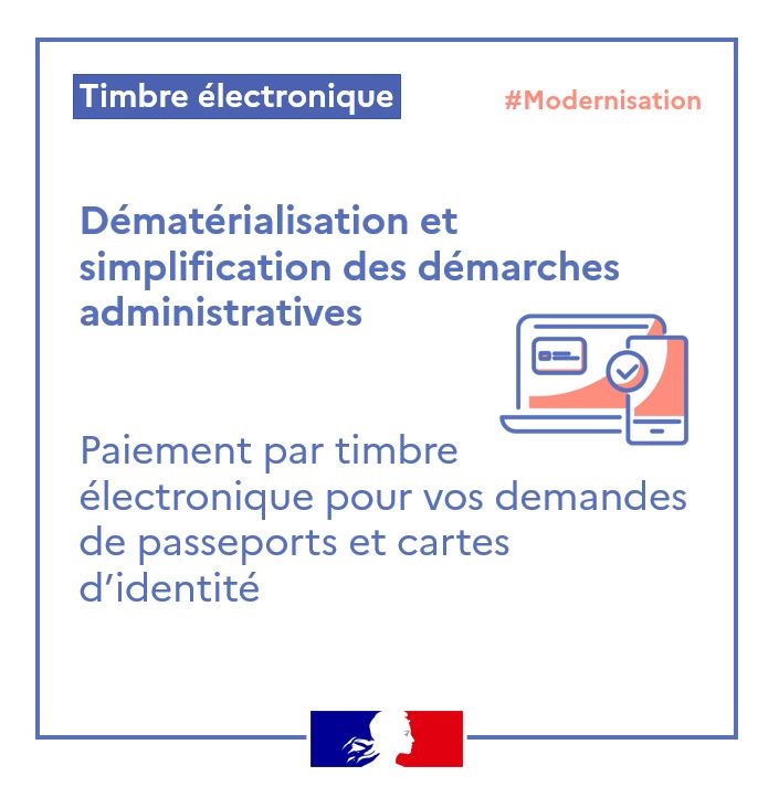 Le saviez-vous ? Dans le cadre de la modernisation de l’action consulaire, il vous est désormais possible de régler vos droits de chancellerie par timbre fiscal dématérialisé lors de votre demande de passeport ou de carte d’identité.
Pour en savoir plus ➡️ shorturl.at/t874q