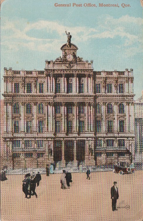 The General Post Office, Montreal, Quebec sent in 1914 to Westmorland: "Received parcel safely. I wrote to you but they think it went down on the Empress."
From the date this was sent, it would be the #EmpressOfIreland disaster where the post was lost. 
#PostedInThePast