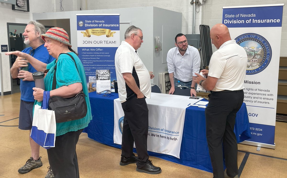 nevadadoi's tweet image. The Nevada Division of Insurance joined the Leaving Lakeview Fair in Carson City on May 28! 🏞️ Our team shared consumer resources + connected with the community. Explore your insurance rights + tools here 👉 doi.nv.gov/Consumers/ #NevadaInsurance #NVDOI