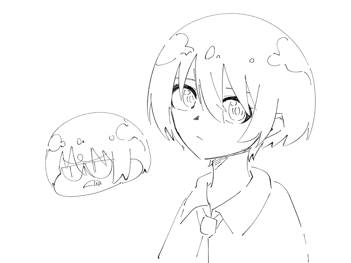 人を殺しそうにないかわいいキャラの落書き 