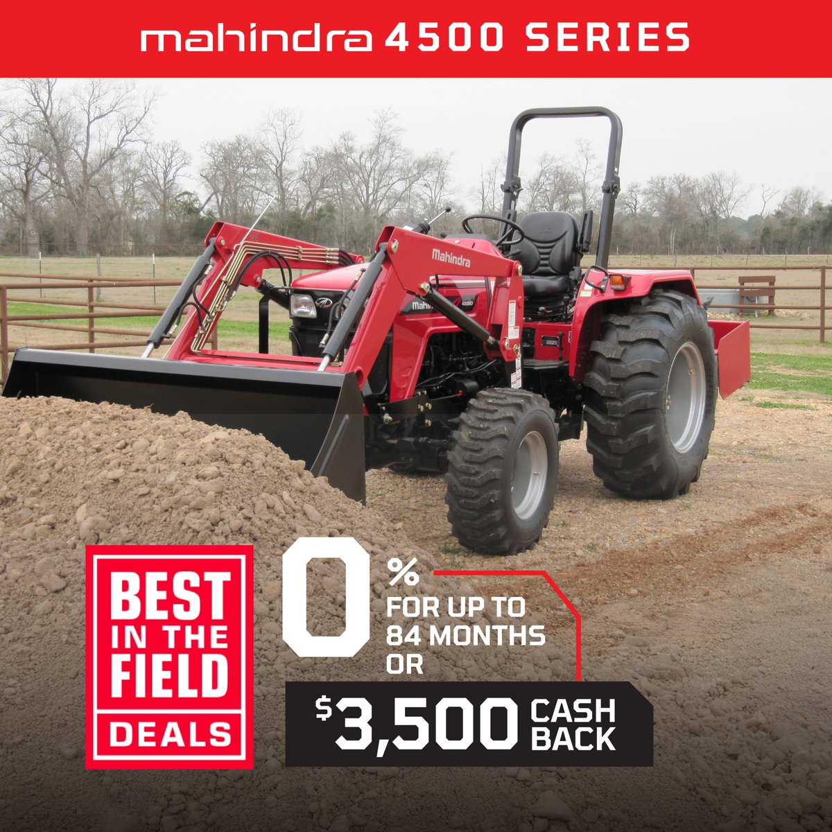 Our 4500 Series is the OG of the Mahindra product line – Visit your local dealer to hear the story! - mahindrausa.com/locate-a-deale…

#OutworkingTheField #MahindraTractors #MahindraTough