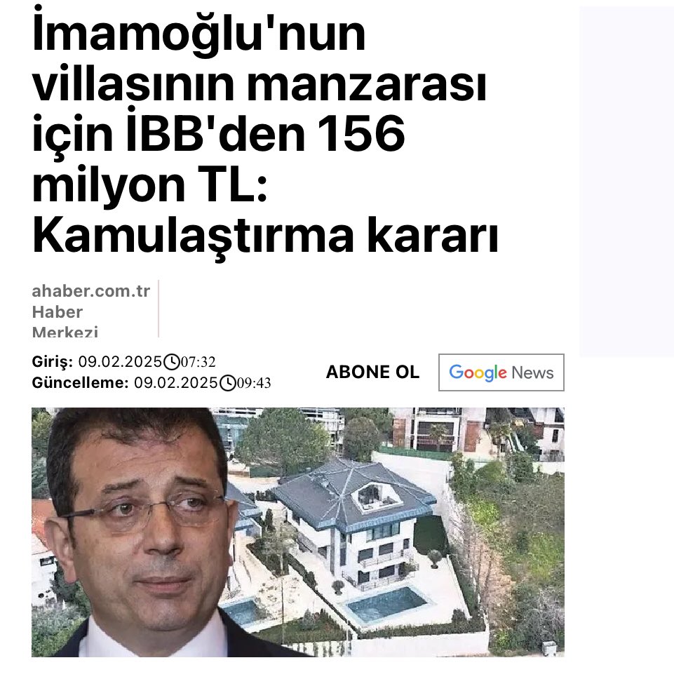 Ha Zeydan ha Ekrem.2022’ye ait bir haber o kadar üçkağıt var ki unutup gidiyoruz.