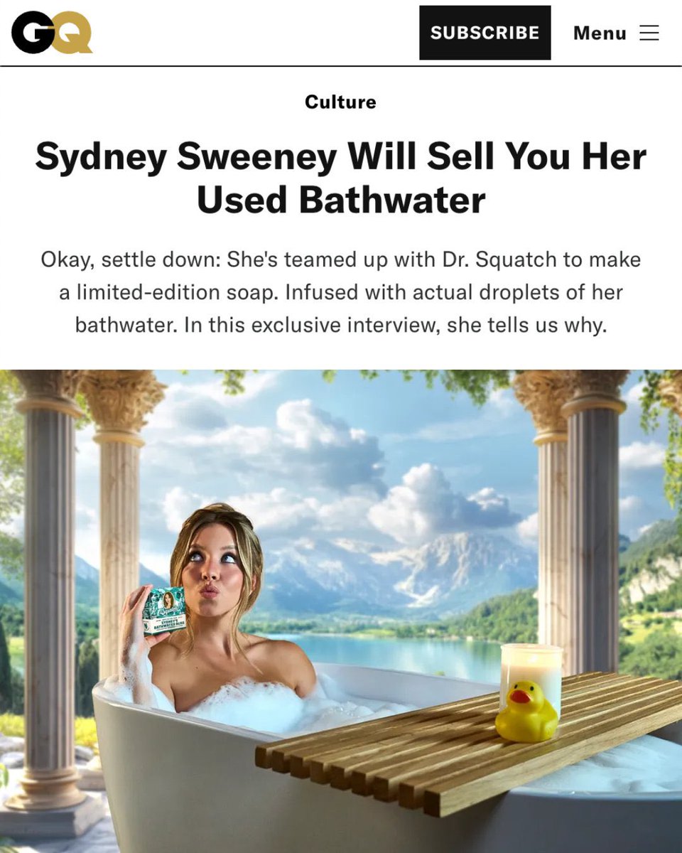 Paul Graham: Make something people want

Sydney Sweeney: Say no more