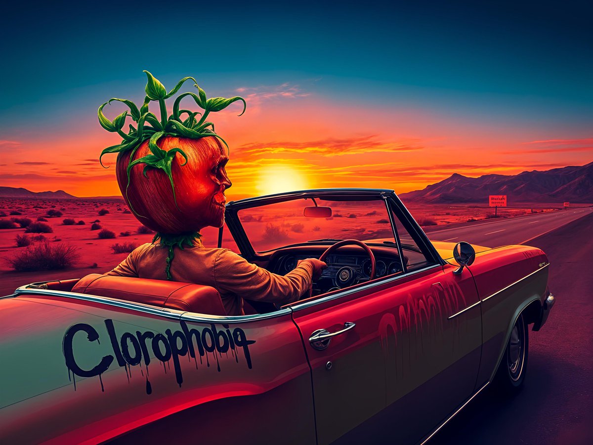 MainagioiaStyle's tweet photo. 🍅 The tomato takes the wheel.
Irony, resistance, and AI-powered protest in the world of Clorophobia.
🌿 https://t.co/J5oNkz4b8s
#Clorophobia #TomatoRebel #StopGlyphosate #AIart #NFTs
#Mainagioia #MainagioiaStyle #Follow #FollowMovement #NFT #NFTCollection #followmovement #NFTart https://t.co/evgJNzI8Wa