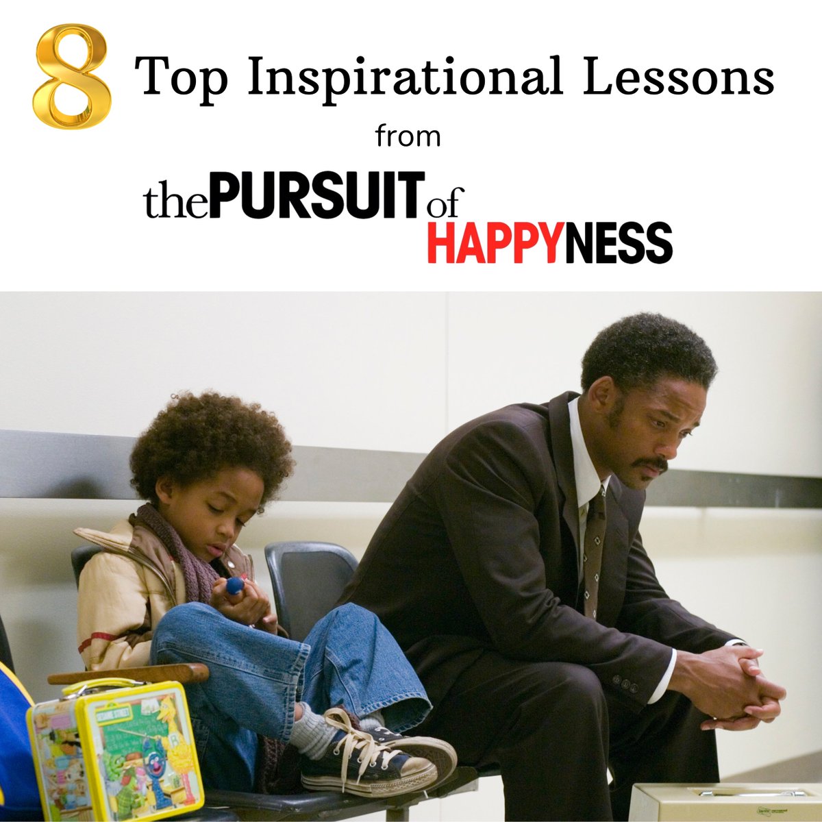 🌟 Top Inspirational Lessons from The Pursuit of Happyness  

#ThePursuitofHappyness (2006), based on the real-life story of Chris Gardner, is packed with powerful life lessons that continue to inspire millions.

Here's what you can learn from the film: