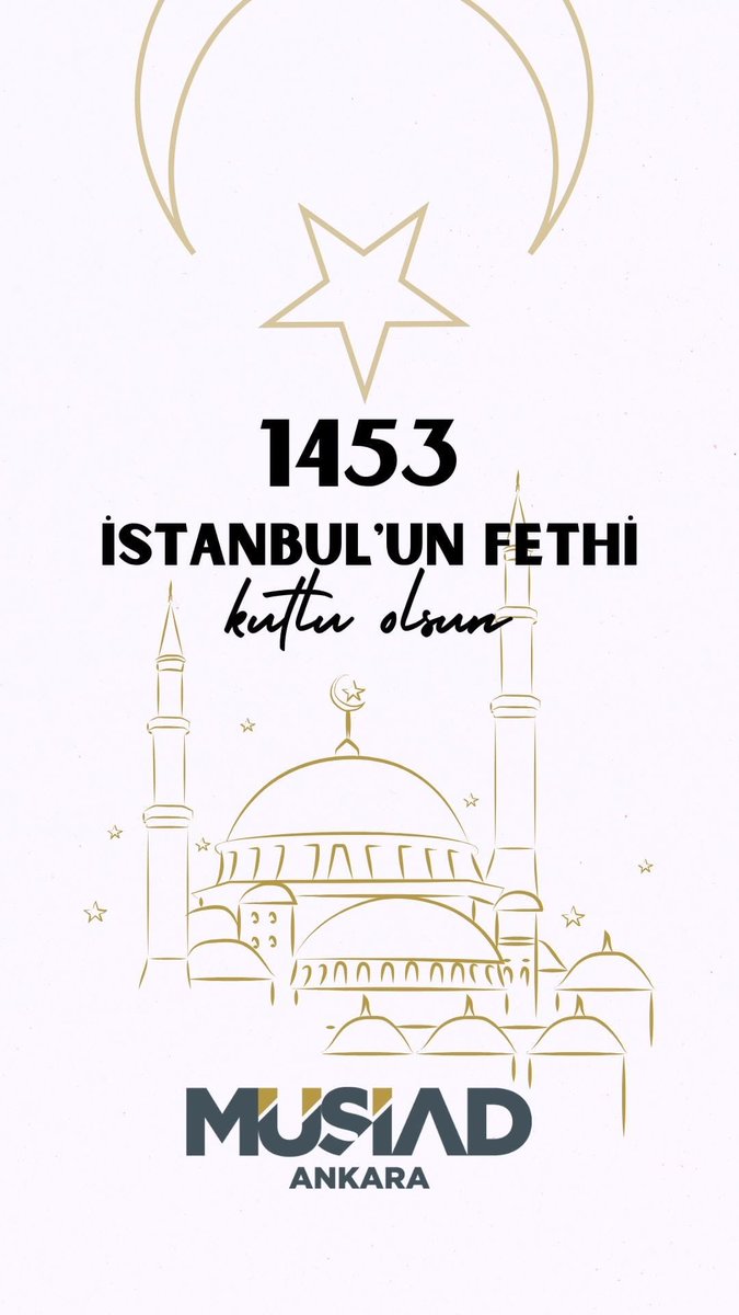 Peygamber Efendimizin (s.a.v) hadis-i şerifine mazhar olan, üç kıtaya adalet, merhamet ve medeniyeti armağan eden devlet hükümdarımız Fatih Sultan Mehmet Han ve Fetih Ordusunu rahmet ve minnetle anıyorum.

#İstanbulunFethi kutlu olsun.
#29Mayıs1453