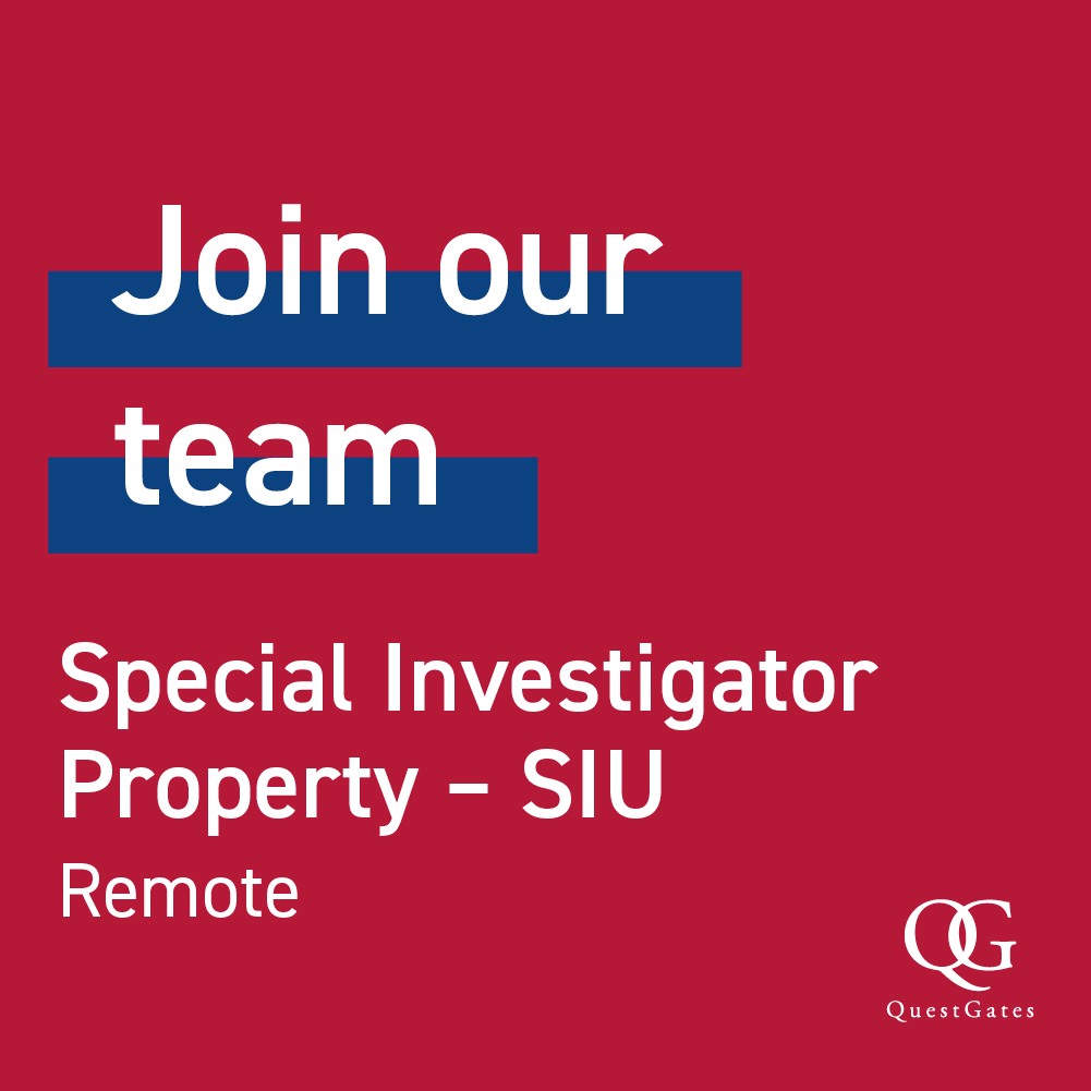 QuestGates (@questgates) on Twitter photo We are looking to recruit an experienced Special Investigator within our Property SIU team to handle household and commercial claims in the south of the UK. Find out more here: questgates.co.uk/wp-content/upl… We are looking to recruit an experienced Special Investigator within our Property SIU team to handle household and commercial claims in the south of the UK. Find out more here: questgates.co.uk/wp-content/upl…