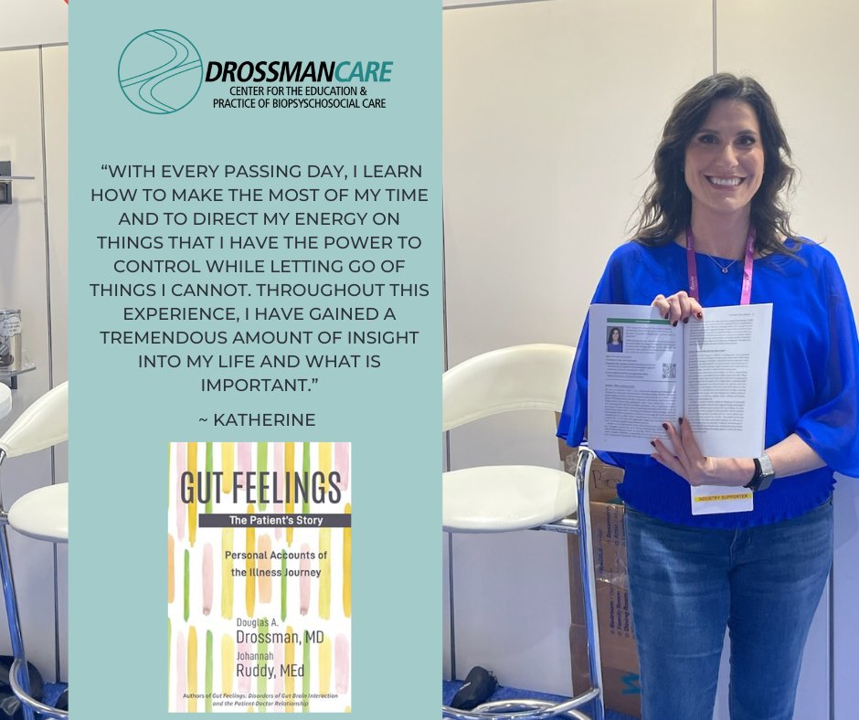 Douglas Drossman MD (@ddrossman) on Twitter photo One of my former patients, featured in my book Gut Feelings: The Patient’s Story – Personal Accounts of the Illness Journey, stopped by the <a href="/RomeFoundation/">Rome Foundation</a> booth at #DDW2025. It was an honor to connect & reflect on how personal stories continue to shape the future of DGBI care! One of my former patients, featured in my book Gut Feelings: The Patient’s Story – Personal Accounts of the Illness Journey, stopped by the <a href="/RomeFoundation/">Rome Foundation</a> booth at #DDW2025. It was an honor to connect & reflect on how personal stories continue to shape the future of DGBI care!