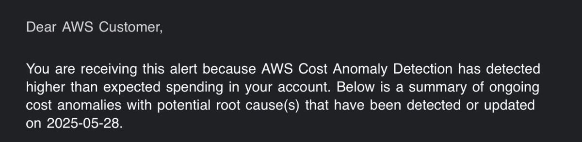 Surprise AWS attack luckily it was just $50 ☠️☠️