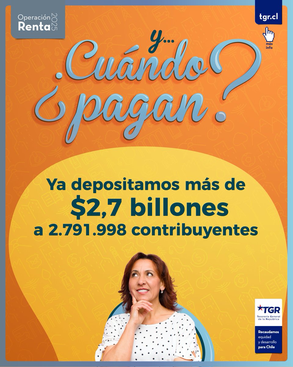 💵 Iniciamos el cierre de la #OperaciónRenta2025 con pagos efectivos por más de 2,7 billones de pesos, beneficiando a 2.791.998 personas naturales y jurídicas.

🤳 Más del 98% de las devoluciones fueron transferidas directamente a cuentas bancarias.