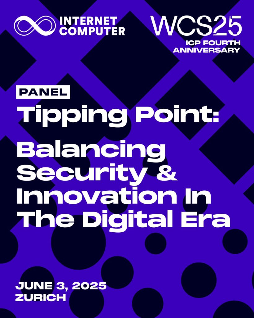 _MzJayde's tweet image. “Balancing security and innovation in the digital era” … Panel like this and keynotes will be addressed at the #WorldComputerSummit25.

Register now : lu.ma/wcs25?tk=lYivFQ

#WCS25