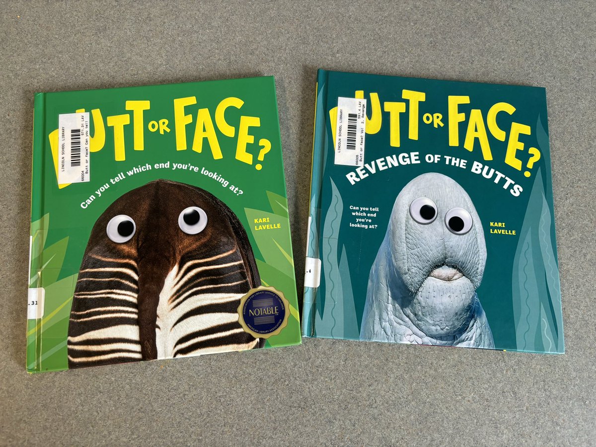 MrsHusstege's tweet image. All this week @LincolnWPS  we have been playing a trivia game of… BUTT OR FACE [and cracking up along the way] Thanks @KariALavelle for the awesome series! 

#KeepThemReading