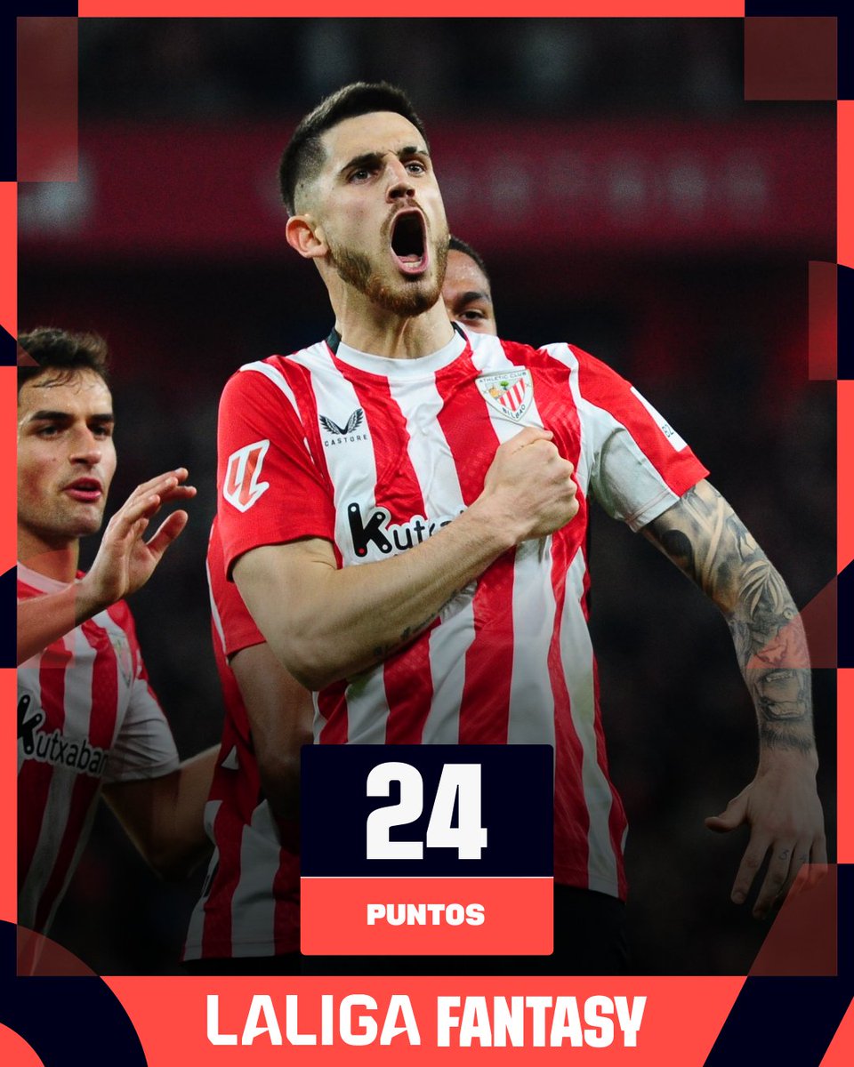 LaLigaFantasy (@laligafantasy) on Twitter photo ❤️🤍 La garra del <a href="/AthleticClub/">Athletic Club</a>.
🔥 Sancet consiguió una puntuación mágica con 24 puntos.
✍️ ¿Sabes en qué jornada lo consiguió?
#LALIGAEASPORTS | #LALIGAFANTASY ❤️🤍 La garra del <a href="/AthleticClub/">Athletic Club</a>.
🔥 Sancet consiguió una puntuación mágica con 24 puntos.
✍️ ¿Sabes en qué jornada lo consiguió?
#LALIGAEASPORTS | #LALIGAFANTASY