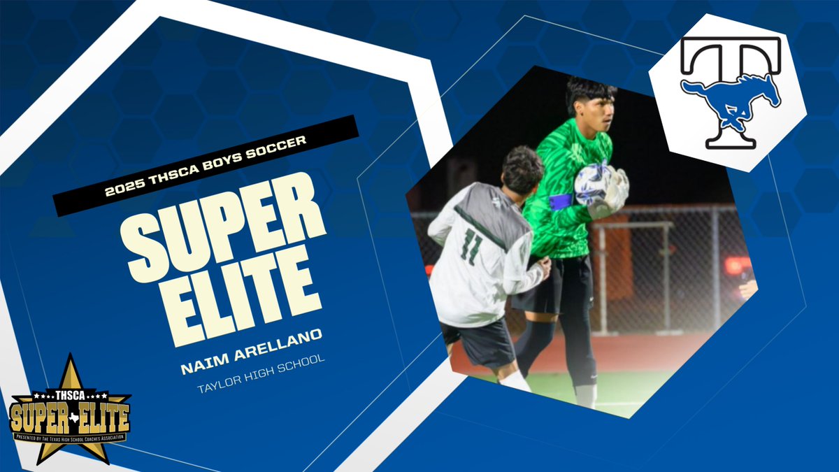 Congratulations to Naim Arellano on being named to the THSCA Super Elite Boys Soccer Team.