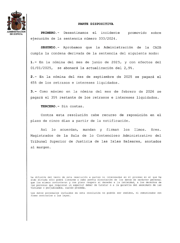 gelabertstei's tweet photo. Una vegada més, davant informacions tendencioses d'UGT, cal posar cadascú al seu lloc amb la sentència del 2,9% contra el @goib El seu abonament és fruit, exclusivament, de l'única sentència favorable que hi ha i que hi haurà al respecte. I és la sentència de @sindicatSTEI https://t.co/mmvFIqJoAb