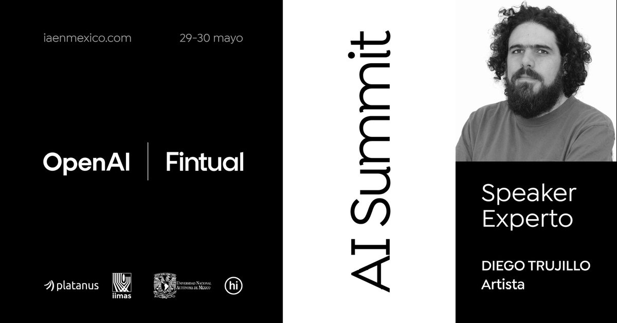 Mañana estaré hablando de mi trabajo en #aisummit organizado por <a href="/OpenAI/">OpenAI</a> <a href="/fintual/">Fintual</a> <a href="/IIMAS_UNAM/">IIMAS</a>