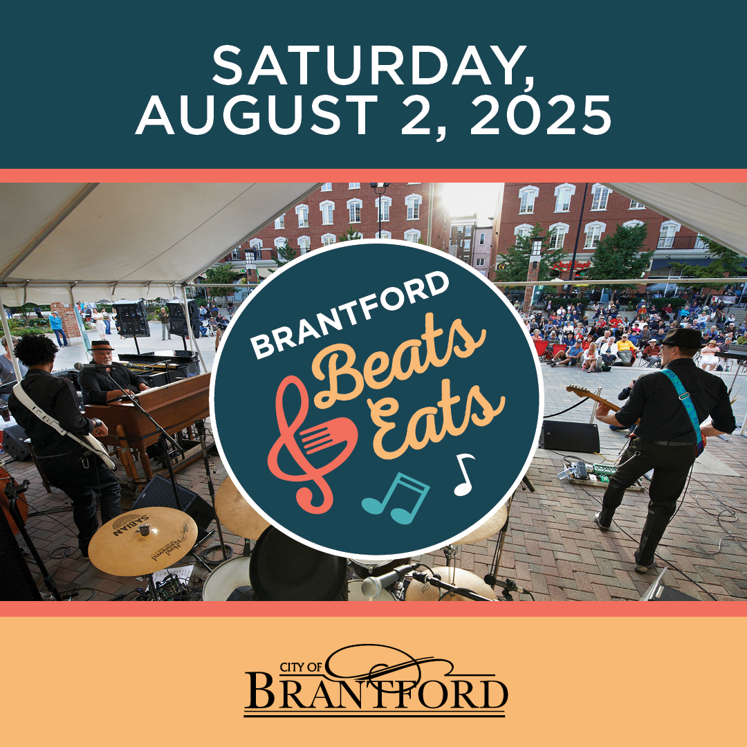 The City of Brantford is excited to announce the first annual Brantford Beats &amp; Eats, an exciting summer festival happening at several locations in Brantford on Saturday, August 2, 2025! Read the full media release 🔗 bit.ly/45xQqga