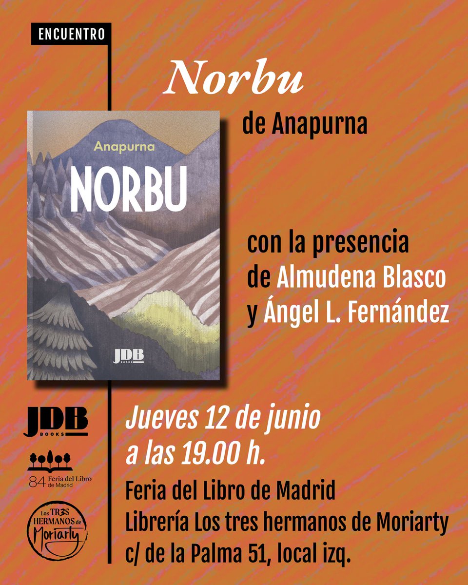 Salón del Cómic Hispano Portugués (@hispacomic) on Twitter photo El próximo 12 de junio a las 19:00 en Madrid, en la librería <a href="/los3demoriarty/">lostreshermanosdemoriarty</a> se presenta Norbu de Anapurna <a href="/JotDownSpain/">Jot Down Magazine</a> El próximo 12 de junio a las 19:00 en Madrid, en la librería <a href="/los3demoriarty/">lostreshermanosdemoriarty</a> se presenta Norbu de Anapurna <a href="/JotDownSpain/">Jot Down Magazine</a>