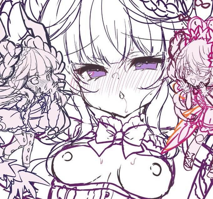 モニカパイは原作準拠で描きます😤(盛ニカも好きだけど) 