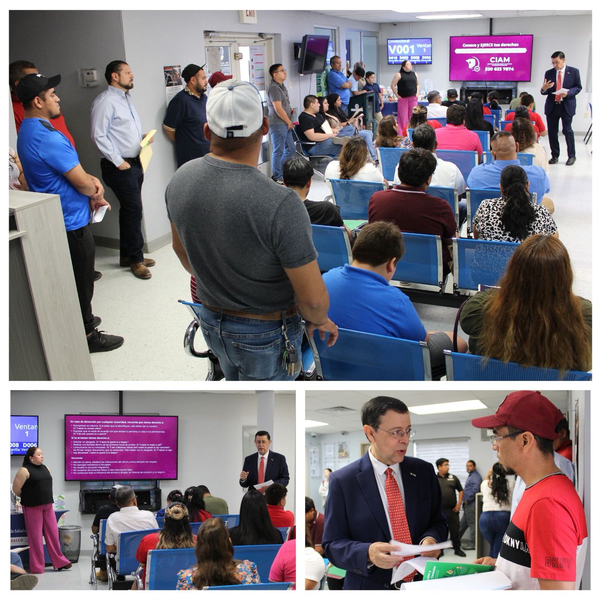 Consulmex Laredo (@consulmexlaredo) on Twitter photo El Cónsul <a href="/jcmendoza2011/">Juan Carlos Mendoza</a> ofreció charla sobre #ConoceTusDerechos, invitando a la comunidad a portar siempre una identificación oficial, como la Matrícula Consular, a evitar conductas que puedan derivar en encuentros con autoridades y buscar apoyo en casos de violencia doméstica. El Cónsul <a href="/jcmendoza2011/">Juan Carlos Mendoza</a> ofreció charla sobre #ConoceTusDerechos, invitando a la comunidad a portar siempre una identificación oficial, como la Matrícula Consular, a evitar conductas que puedan derivar en encuentros con autoridades y buscar apoyo en casos de violencia doméstica.