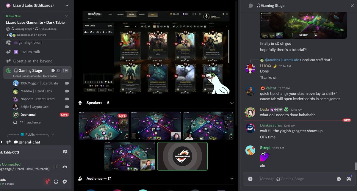 Been a while since I tried to play a card game xD (y'all know I hate it)

Thank youuu to <a href="/TheNoppera/">Noppera</a> for inviting me to <a href="/DarkTableCCG/">DarkTableCCG</a>! It's available on the Epic Store, but you need a code to access it. Feel free to reach out to the team! 🤍

I enjoyed the yaps, but let's see if