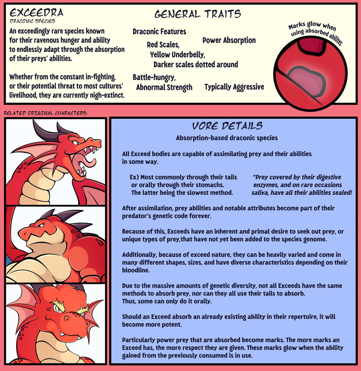 CW: Digestion / Absorption Focused! 
Will post this as a fun little thing for the species I made for vorny minds that enjoy it too!