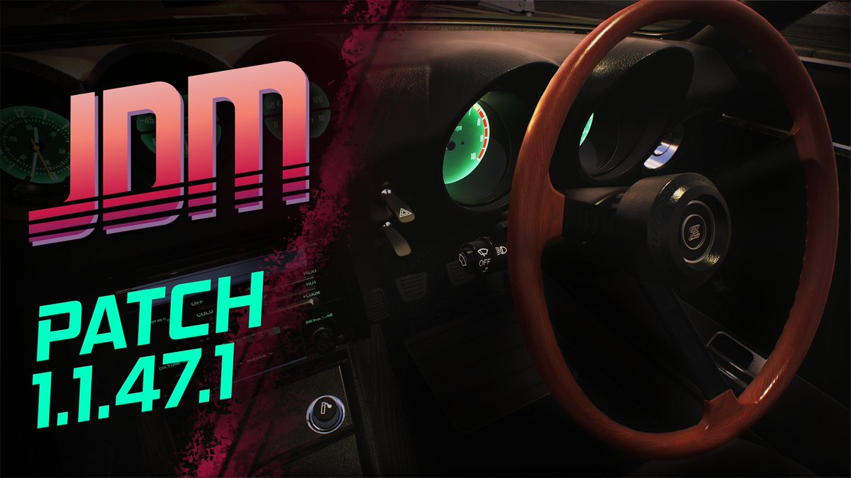Update 1.1.47.1 just dropped for JDM: Japanese Drift Master! Fixed sound, smoother localization, a few essential changes, and brand-new tuning parts are here - all powered by your feedback. Big thanks to our community for your honest and helpful input!

See the full 1.1.47.1