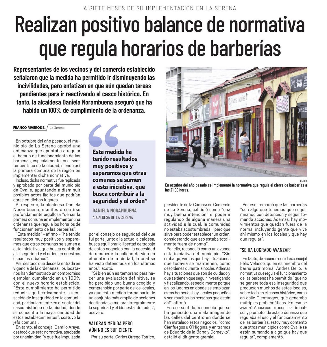 💈 Destacan positivo balance de la normativa que regula horarios de barberías en Coquimbo. Más orden y formalidad para el rubro.
#MultigremialCoquimbo #BarberíasCoquimbo