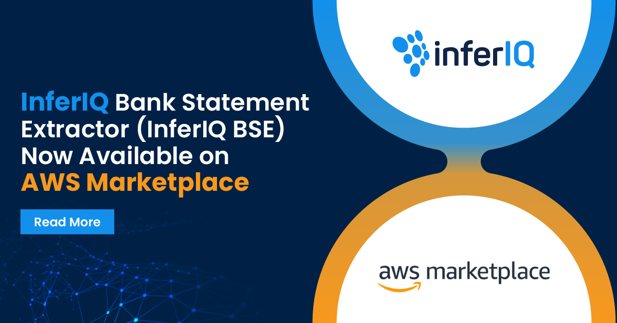 idexcel's tweet image. InferIQ BSE is now live on AWS Marketplace! Easily extract bank statement data using our intuitive GenAI solution—available with a simple, pay-as-you-go model. Read the full announcement: prweb.com/releases/infer… #InferIQ #AWSMarketplace #BankStatementExtraction #Banks