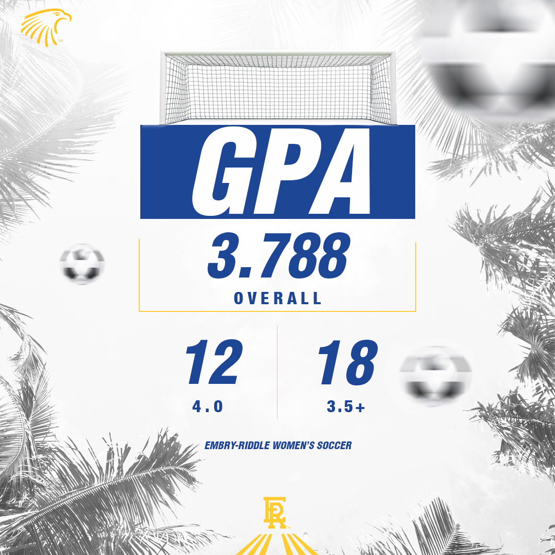 1️⃣8️⃣ ladies with a 3.5 GPA or better! Another 💪 semester in the classroom for @erauwsoccer !!
#StudentPersonPlayer