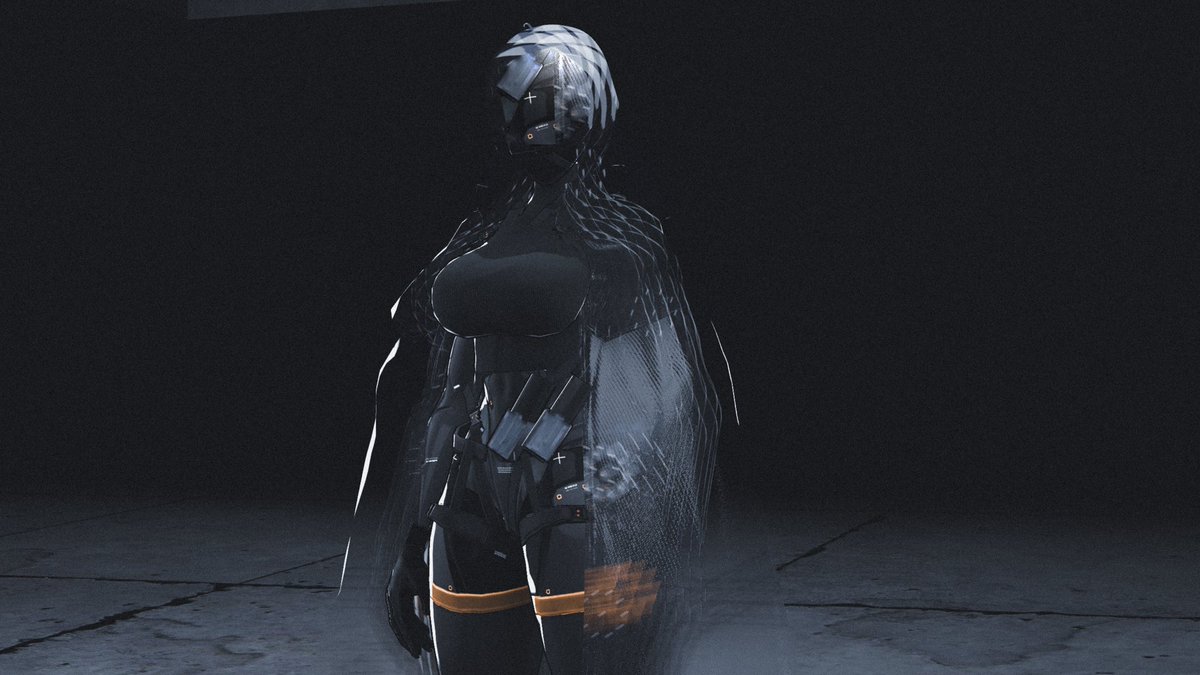 optical camo cloak and hair