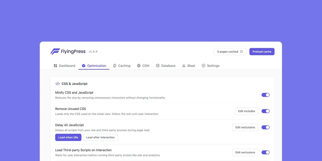 Ahoidev's tweet image. Following two months of intensive beta testing, FlyingPress v5 has officially been released. 👉 aho.is/660e1b03 #WordPress #speedoptimization