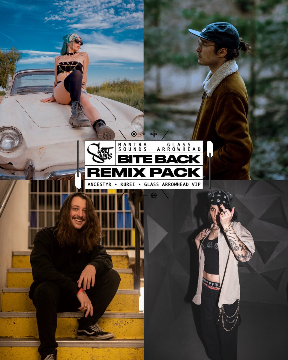 SweetSoundsCo's tweet image. BITE BACK 10K REMIX PACK 🦈

Mantra Sounds x @GlassArrowhead just cracked 10K streams and we celebrating w/ wild remixes from @ancestyr_ (6/3), @kureimusic (6/5), and a filthy Glass Arrowhead VIP (6/10) 

Fresh energy. Pure heat. Enter at your own risk 😤