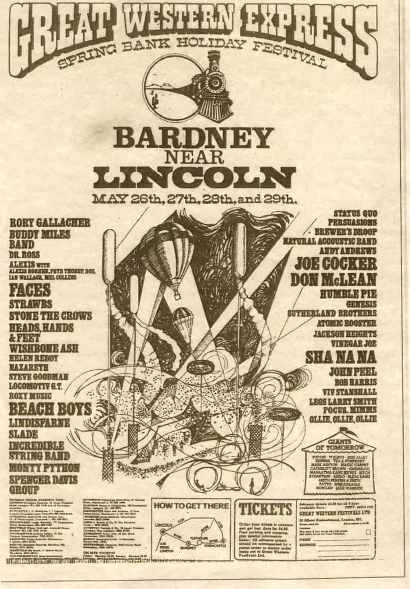 Throwback to this date in 1972. Bardney near Lincoln,  Great Western Express Festival. 

Did any of you attend? We would love to hear about your memories from the festival. 

#StatusQuo #OnThisDay
