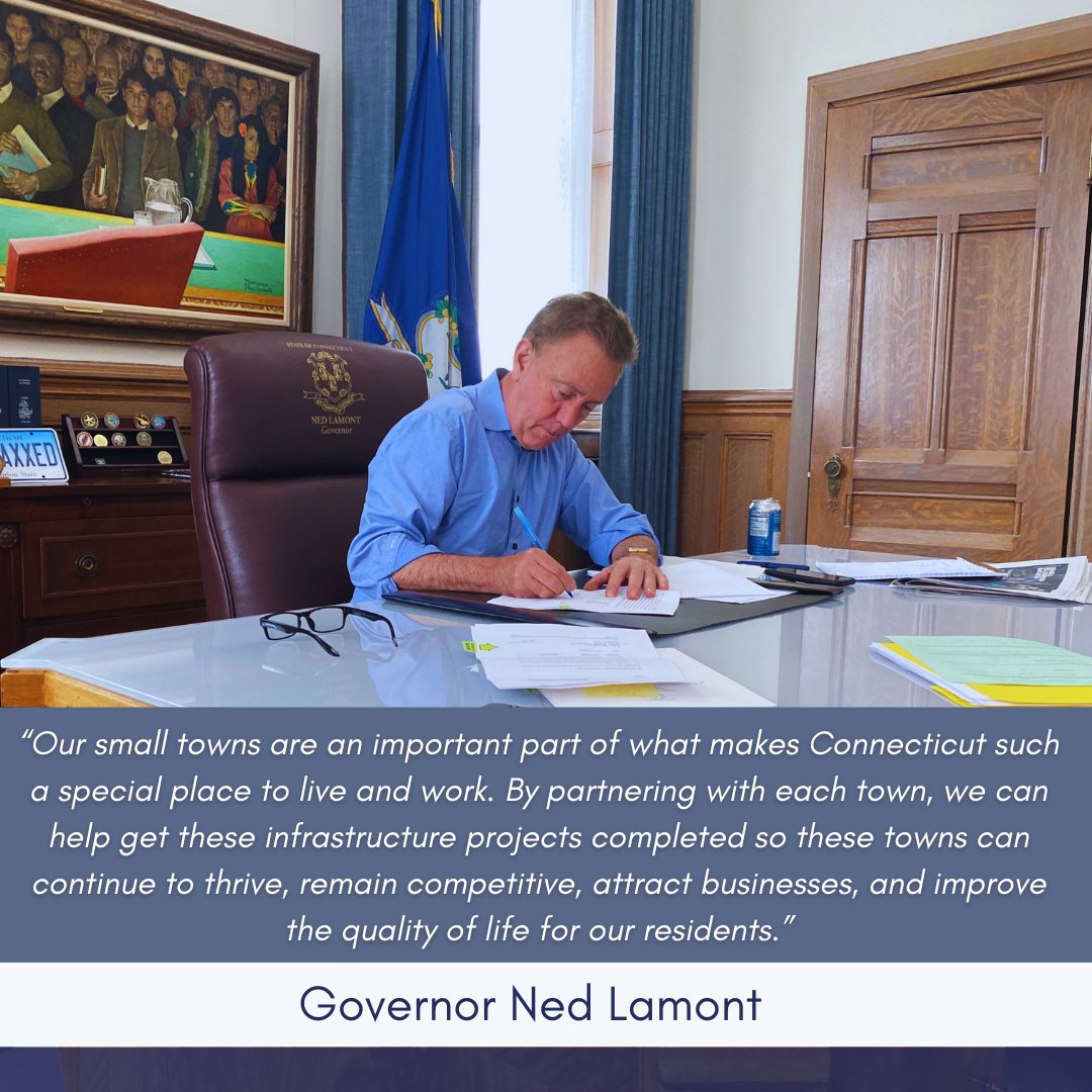 NGA (@natlgovsassoc) on Twitter photo This week, <a href="/GovNedLamont/">Governor Ned Lamont</a> announced $30 million in state grants to 46 small towns across Connecticut that will be used to complete a wide variety of infrastructure improvements. Learn more: portal.ct.gov/governor/news/… This week, <a href="/GovNedLamont/">Governor Ned Lamont</a> announced $30 million in state grants to 46 small towns across Connecticut that will be used to complete a wide variety of infrastructure improvements. Learn more: portal.ct.gov/governor/news/…
