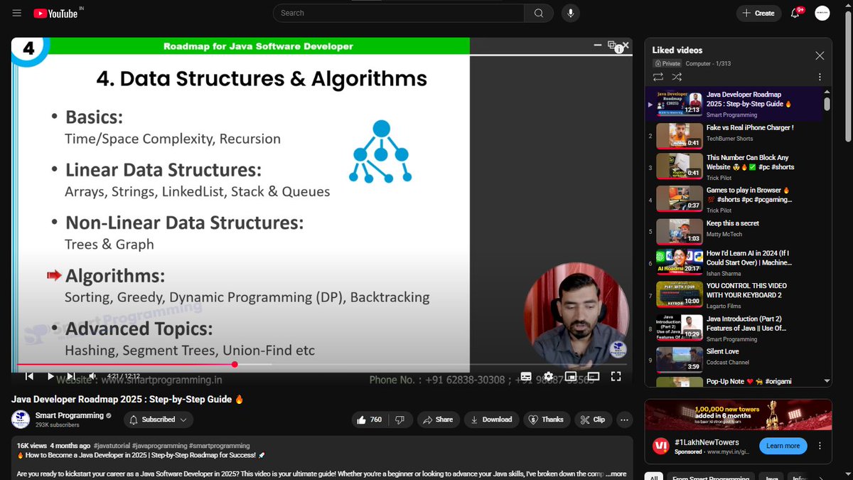 _NeerajVish's tweet image. Want to learn Java in 2025 but are confused about where to start? You can watch this complete Java roadmap.
Link - youtube.com/watch?v=dnBzmU…
#java #javaroadmap