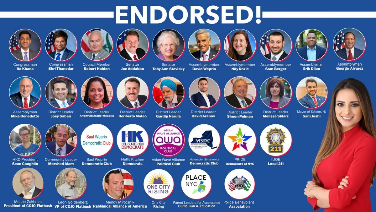 Proud to be endorsed by leaders in all 5 boroughs and across the Country—because New Yorkers are ready for a Public Advocate who shows up. Not a Public Absentee. 

This is a people-powered race—and your vote can flip this City. 

#MadamAdvocate #NoDaysOff