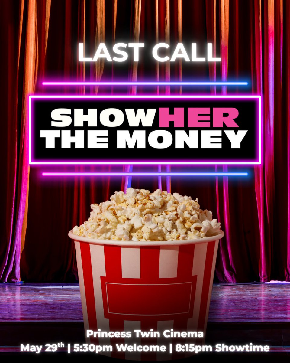 Time is running out! 

Join us for the Waterloo screening of Show Her The Money TONIGHT.  

Get your tickets here: bit.ly/4kEOCX3

#ShowHerTheMoney #WomenInBusiness #VentureCapital #EquityMatters #WaterlooEvents