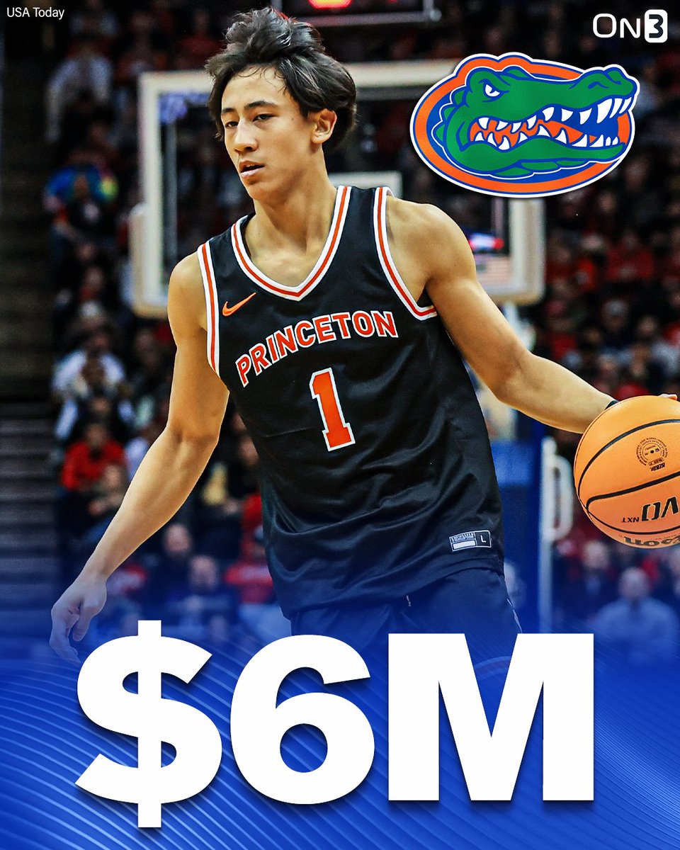 On3 (@on3sports) on Twitter photo NEW: Princeton transfer guard Xaivian Lee is set to make a combined $6M between Florida's NIL collective & international shoe brand Serious Player Only, <a href="/PeteNakos_/">Pete Nakos</a> reports💰
on3.com/nil/news/flori… NEW: Princeton transfer guard Xaivian Lee is set to make a combined $6M between Florida's NIL collective & international shoe brand Serious Player Only, <a href="/PeteNakos_/">Pete Nakos</a> reports💰
on3.com/nil/news/flori…