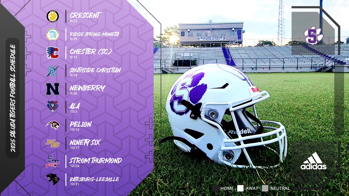 2025 Saluda Tigers Schedule!

#Saludapride