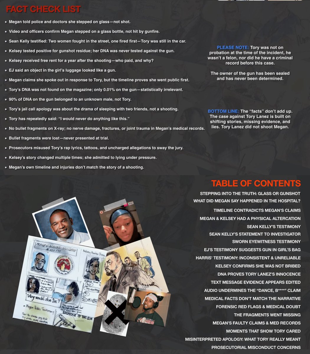 🚨 Tory Lanez's legal team just dropped a website to prove his innocence with videos and what they're calling "Suppressed Evidence" about his case with Megan Thee Stallion

- 36hourslater.com