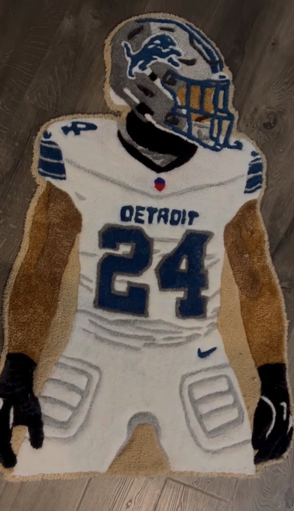 Foot.Stompers (@foot_stompers) on Twitter photo <a href="/lcstrick05/">loren strickland</a> <a href="/Lions/">Detroit Lions</a> rug! <a href="/lcstrick05/">loren strickland</a> <a href="/Lions/">Detroit Lions</a> rug!