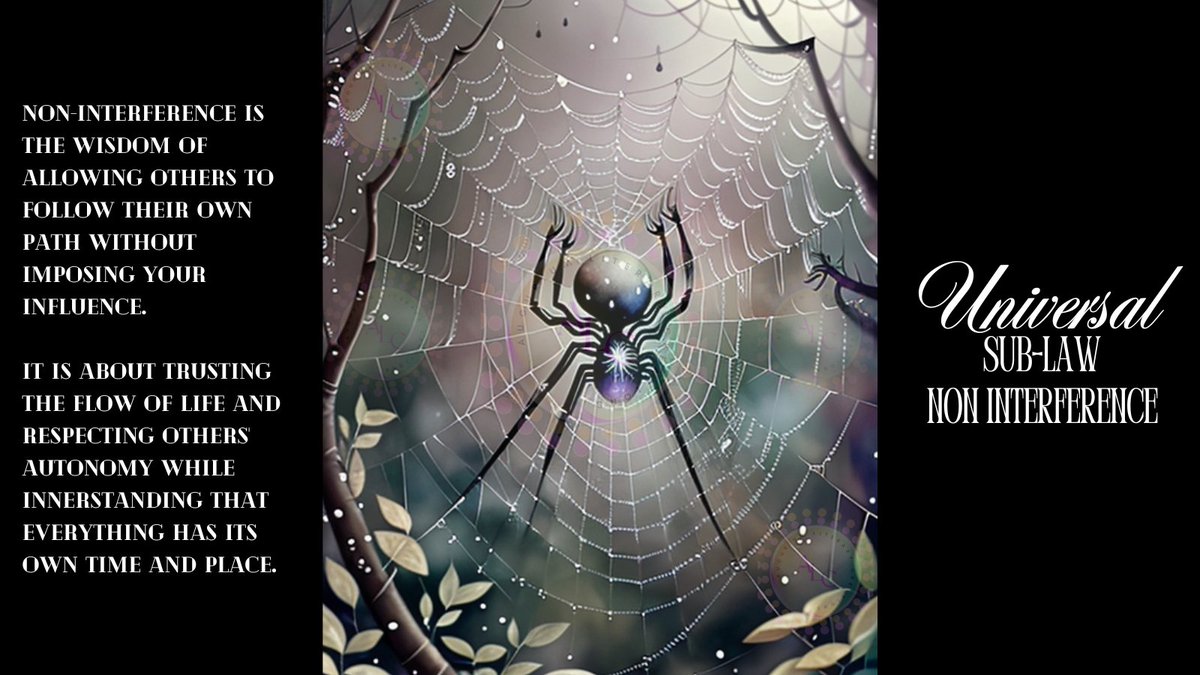 AuguriumC's tweet image. #NonInterference teaches respect for others’ paths, allowing growth through personal choice. #patience  nurtures trust in divine timing, fostering calm and wisdom as life unfolds. #UniversalSubLaws #AuguriumCreations