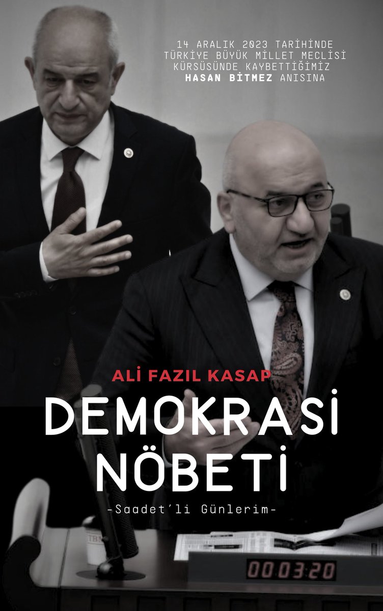 CHP'li Ali Fazıl Kasap'ın Demokrasi Nöbeti | "Saadetli Günlerim" kitabının gelirleri Gazze'ye bağışlanacak.

Satış adresi 
demokrasinobeti.myshopify.com