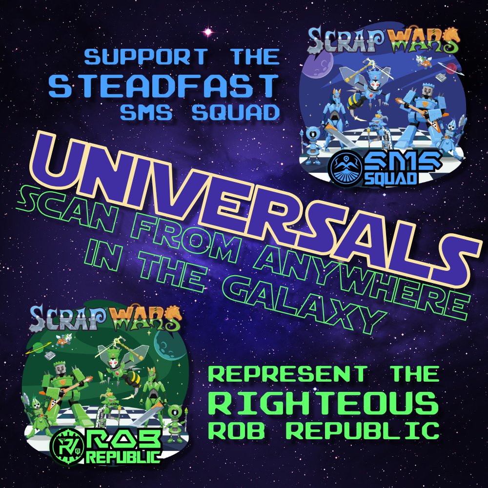 ✨🌐 This year's Scrap Wars has forced the Munzee community to pick sides -- but when there are QR codes to scan, it doesn't matter if they're green or blue! Plus, you can scan from the comfort of your captain's chair! 🚀🧑‍🚀 #MunzeeOn #UniversalMunzee

vist.ly/3n5j6xk