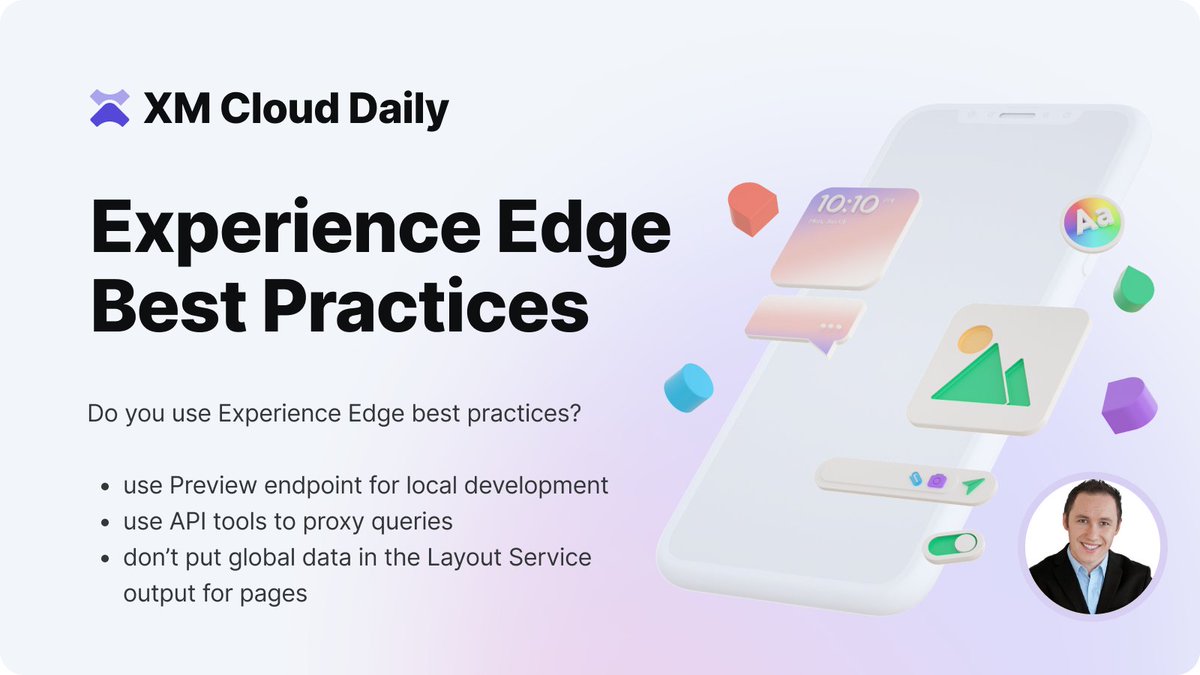 Do you use <a href="/Sitecore/">Sitecore</a> #Experience #Edge best practices, such as:

1. Not placing global data in the Layout Service output for pages

2. Using the Preview endpoint for local development

3. Using API tools to proxy queries for safety

Read out more about: 
linkedin.com/posts/martin-m…