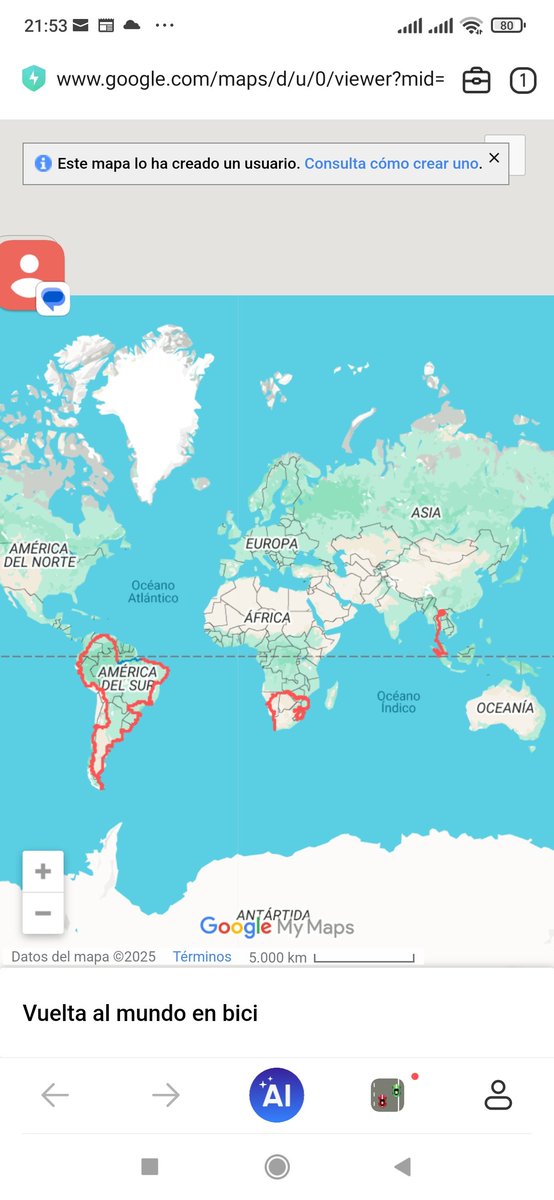 Mi otro querido hijo también por el mundo en bicicleta hoy en China, sus rutas ya cumplidas