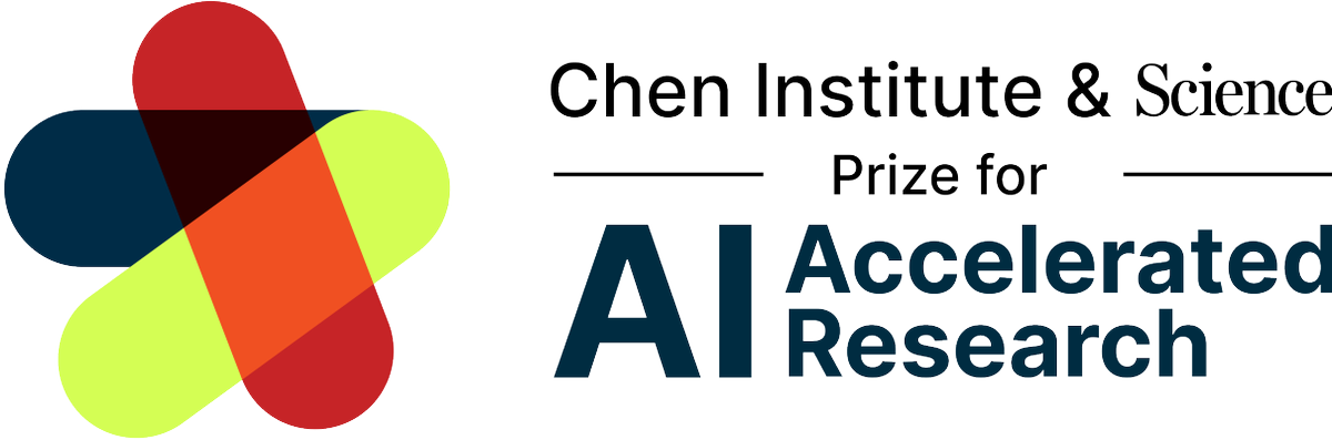 ChenInstitute's tweet image. Sign up to be reminded when the 2025 Chen Institute and Science Award for AI Accelerated Science Research portal is open in August this year! Your essay may get published in Science Magazine and you could win a cash prize. cheninstitute.org/prize